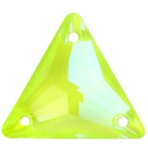 Varrható háromszög Crystal, méret: 16mm - GIALLO FLUO.